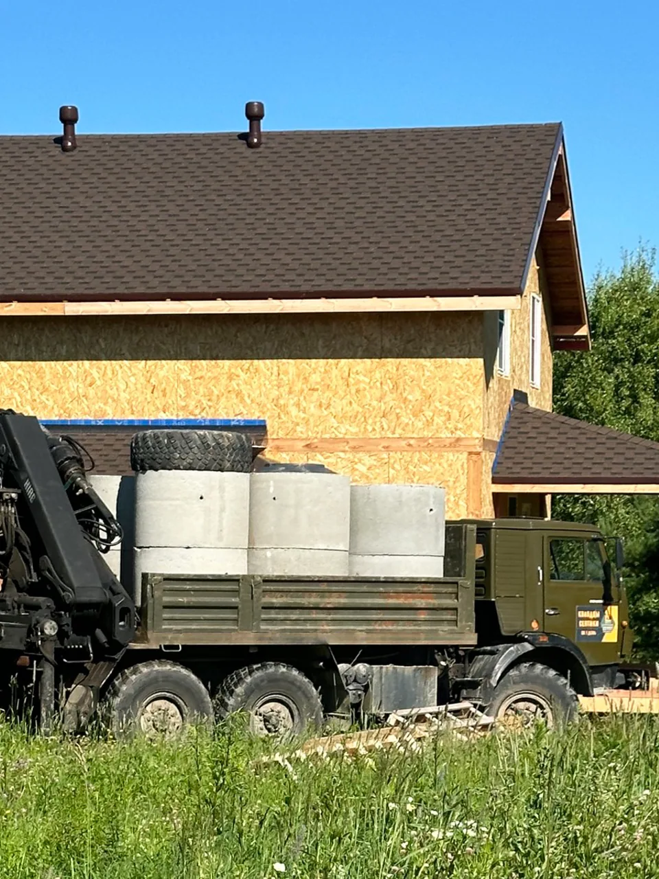 Питьевой колодец на 15 колец. Монтаж колодца в Заокском районе